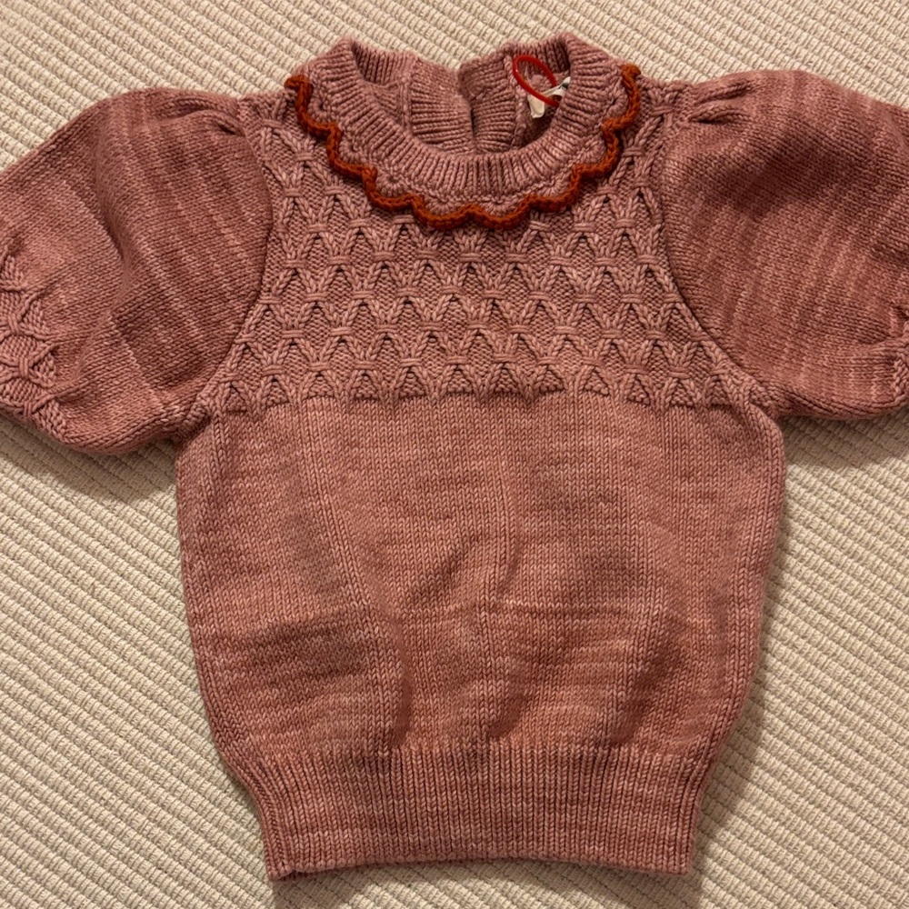 Misha and Puff Elegant Pink Knit Sweater